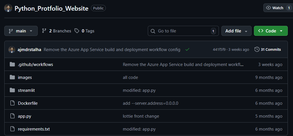 Portfolio Deployment with CI/CD (AWS)